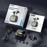 LX10 ANC/ENC Touch Screen Wireless Earbuds ফুল কালার ডিসপ্লে ও লং ব্যাটারি সহ ইন-ইয়ার হেডফোন