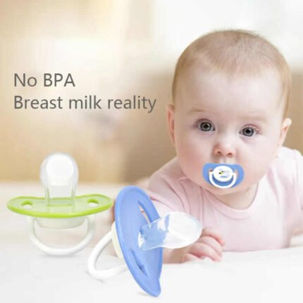 সিলিকন বেবি প্যাসিফায়ার ও চেইন হোল্ডার সেট – কুল বয় ডিজাইন, ফুড গ্রেড ও BPA ফ্রি